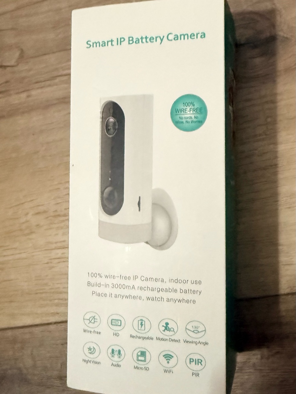 Smart wire -free IP Battery Camera - White NIB